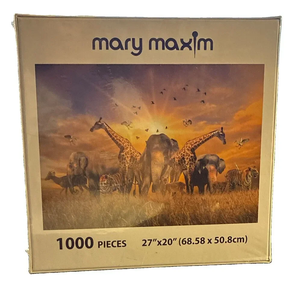 Mary Maxim Animal World Animals 1000-Piece Jigsaw Puzzle 27
